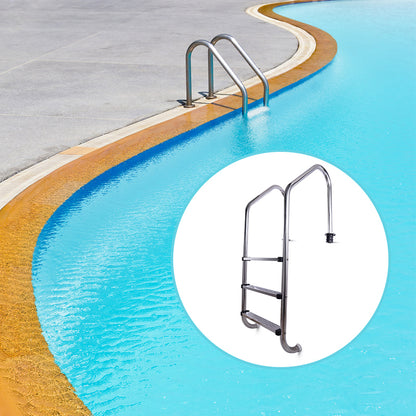 3 - Step Swimming Pool Ladder With Stainless Steel Steps